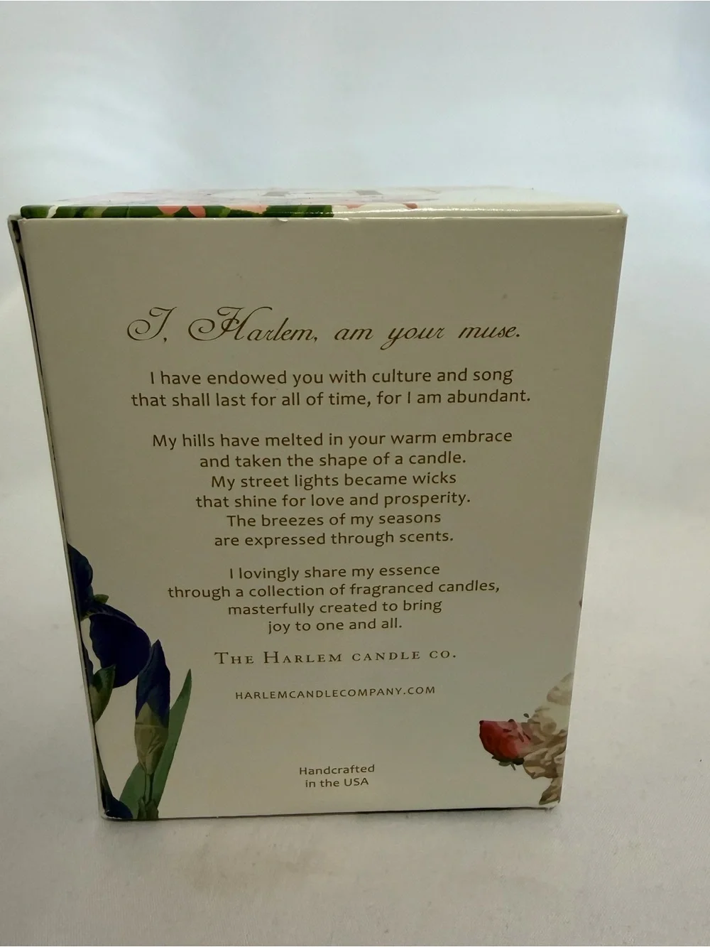 NIB HARLEM CANDLE CO. Home Bergamot + Green Tea Scented Candle